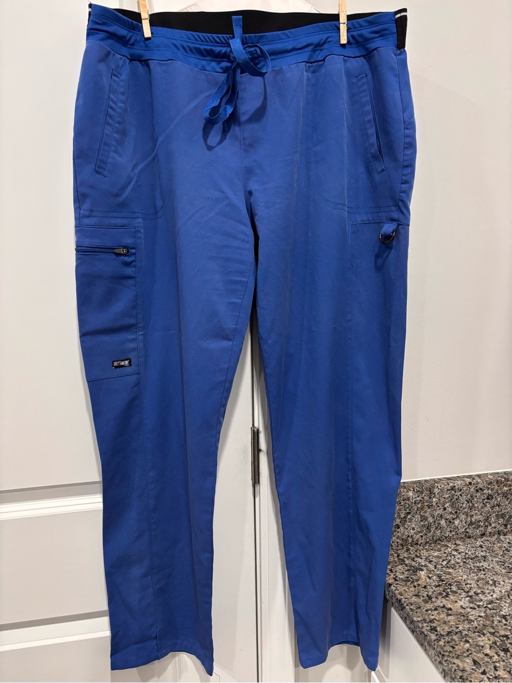 Grey's Anatomy Women’s Royal Blue Cargo Scrub Pants